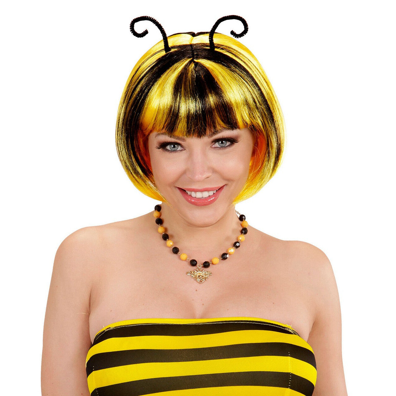 Op deze afbeelding zie je een Accessoires, van het merk Widmann. Pruik Grappige Bij