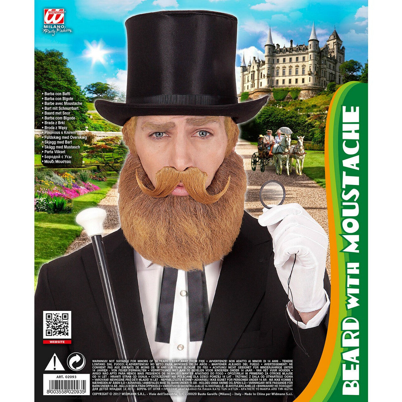 Op deze afbeelding zie je een Accessoires, van het merk Widmann. Baard En Snor Blond Wilson
