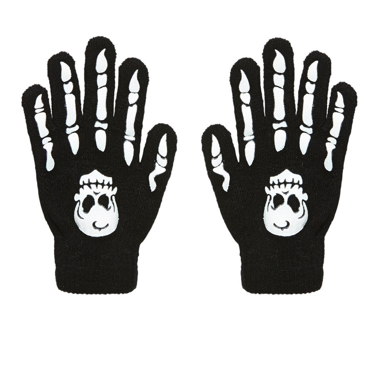 Op deze afbeelding zie je een Accessoires, van het merk Widmann. Handschoenen Botten Met Schedel Knokkels