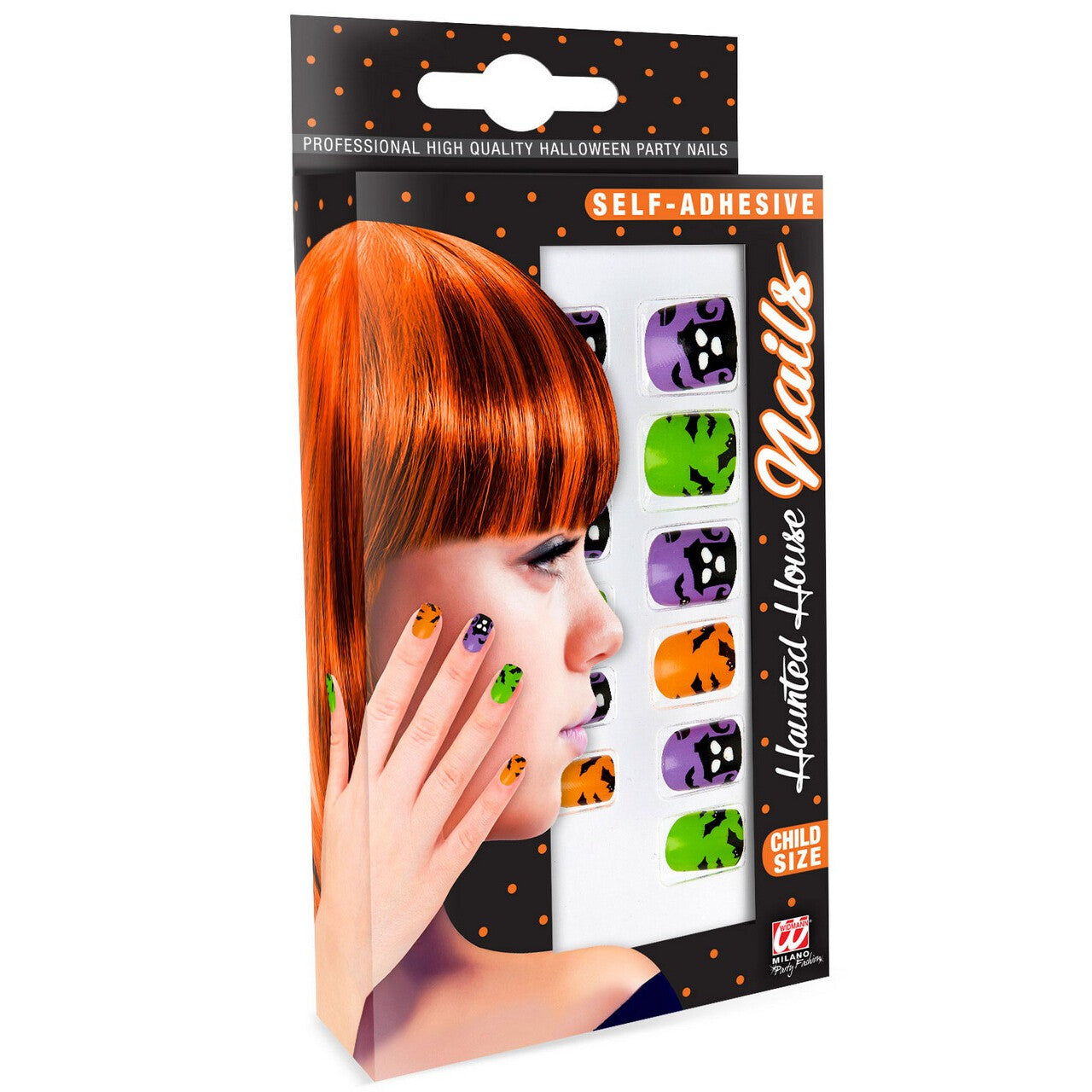 Op deze afbeelding zie je een Accessoires, van het merk Widmann. Nagels Spookhuis Veelkleurig