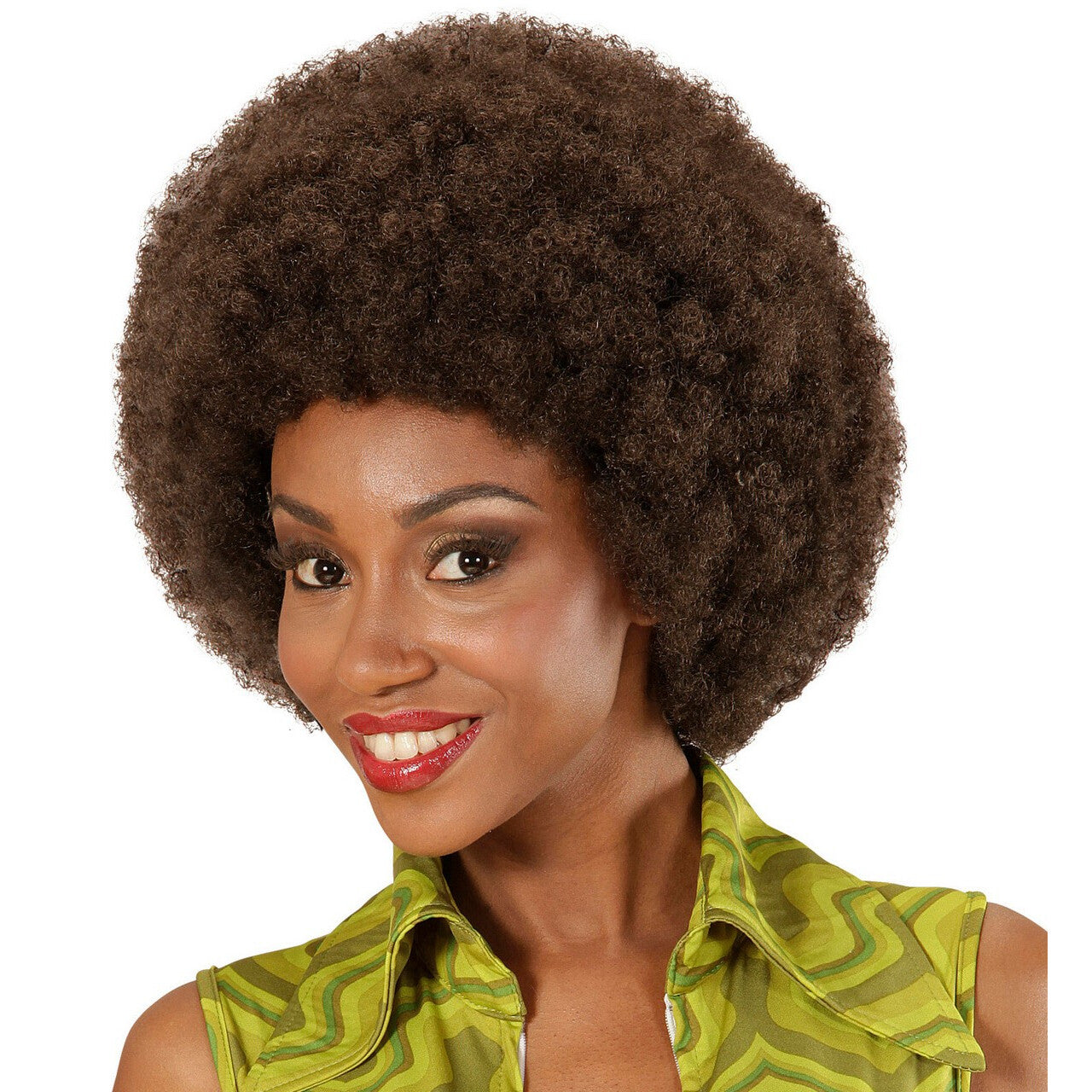 Op deze afbeelding zie je een Accessoires, van het merk Widmann. Pruik Afro Droomhaar Jackson