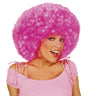 Pruik Jimmy Flash Extra Krul, Neon Roze
