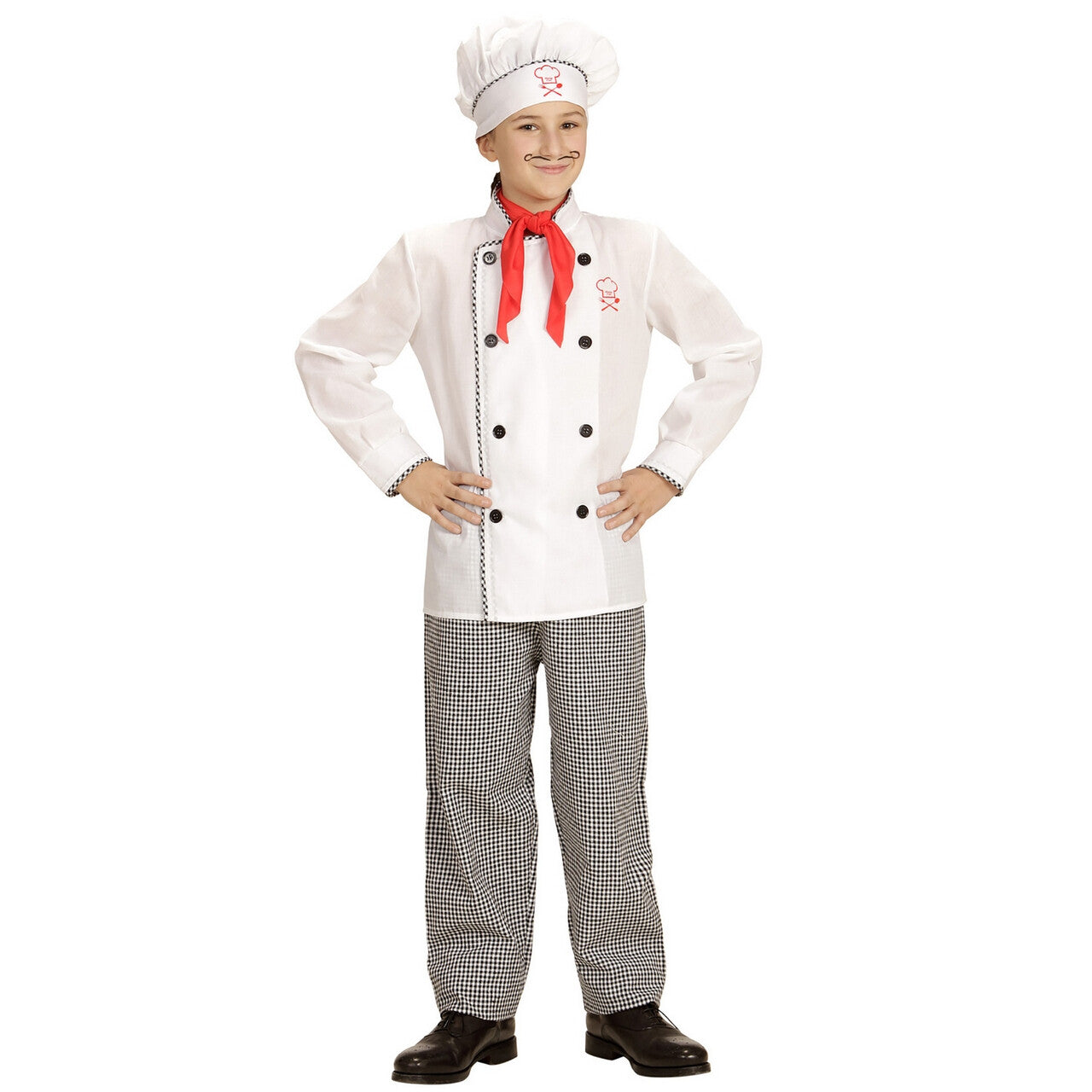 Op deze afbeelding zie je een Kostuums, van het merk Widmann. Master Chef Jongen Kostuum