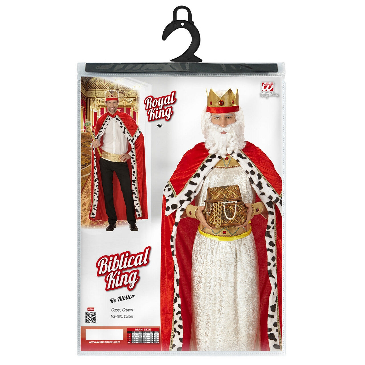 Op deze afbeelding zie je een Kostuums, van het merk Widmann. Koning Midas Man Kostuum