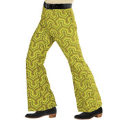 Op deze afbeelding zie je een Kostuums, van het merk Widmann. Groovy Gandalf 70s Heren Broek, Behang Man