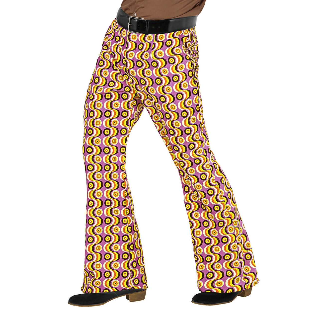 Op deze afbeelding zie je een Kostuums, van het merk Widmann. Groovy Gandalf 70s Heren Broek, Lps Man