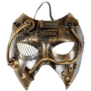 Op deze afbeelding zie je een Accessoires, van het merk Widmann. Steampunk Masker, Koper Mechanica
