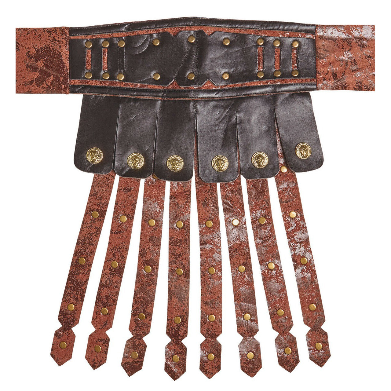 Op deze afbeelding zie je een Accessoires, van het merk Widmann. Lederlook Riem / Schort Romein / Griek Centurio