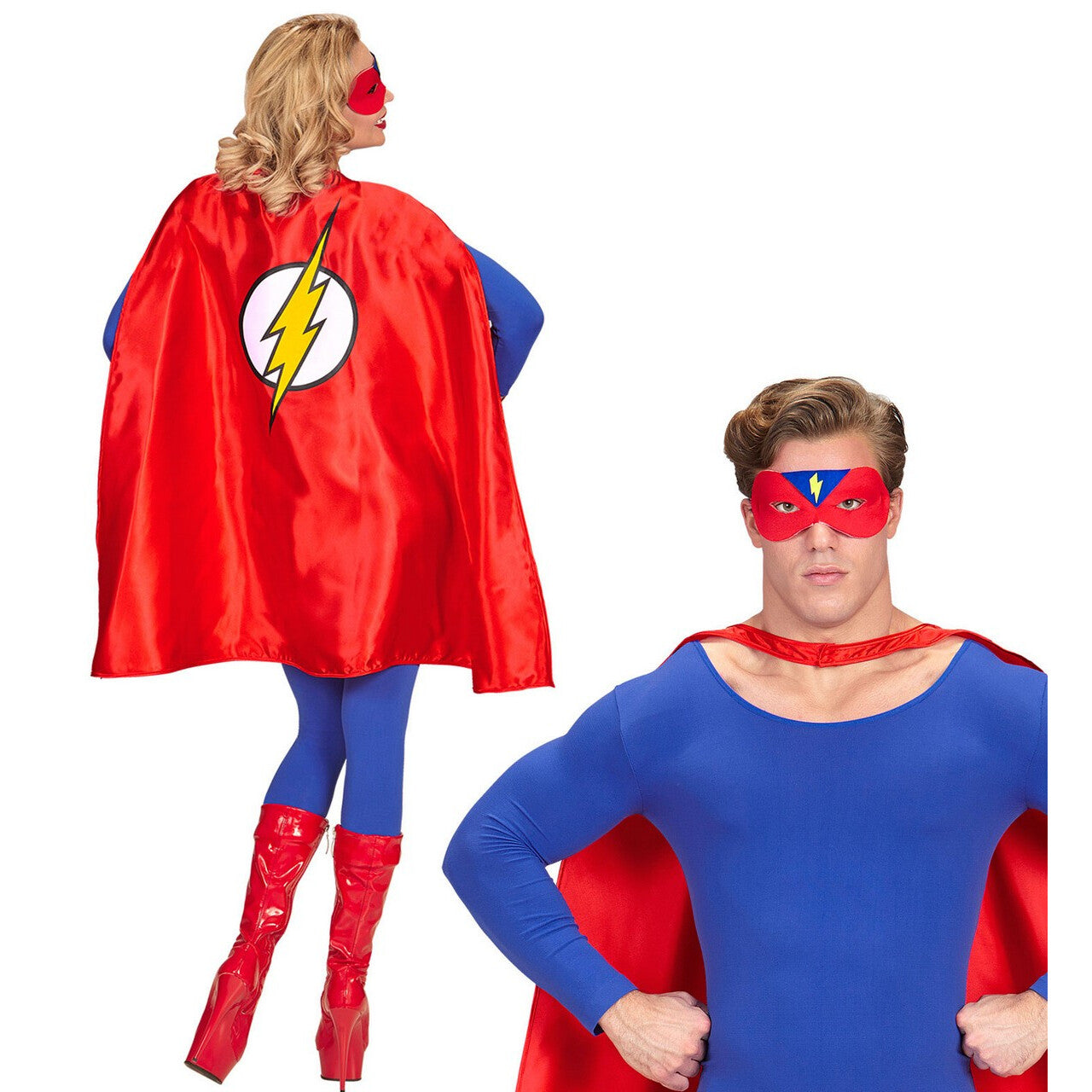 Op deze afbeelding zie je een Accessoires, van het merk Widmann. Super Hero Cape Superblue