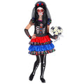 Dia De Los Muertos Graf Dame Meisje Kostuum