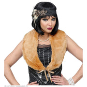 Op deze afbeelding zie je een Accessoires, van het merk Widmann. Charleston Flapper Set Stola En Hoofdband Bruin