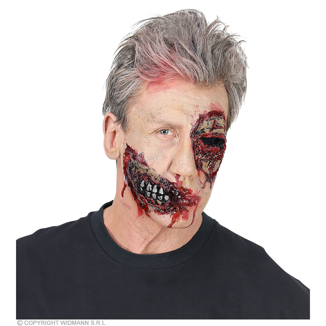 Op deze afbeelding zie je een Accessoires, van het merk Widmann. Zombie Bloederig Plakkaak