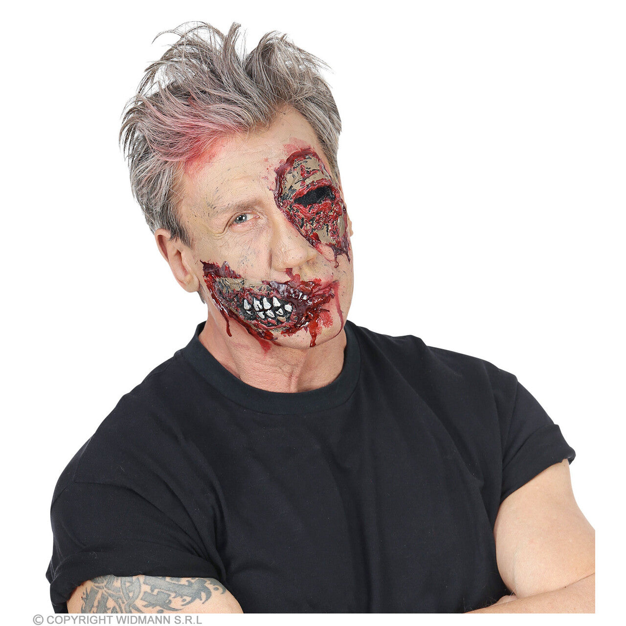 Op deze afbeelding zie je een Accessoires, van het merk Widmann. Uitgelepeld Zombie Oog