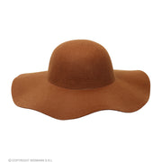 Op deze afbeelding zie je een Accessoires, van het merk Widmann. Bruine Hippie Hoed Brede Rand