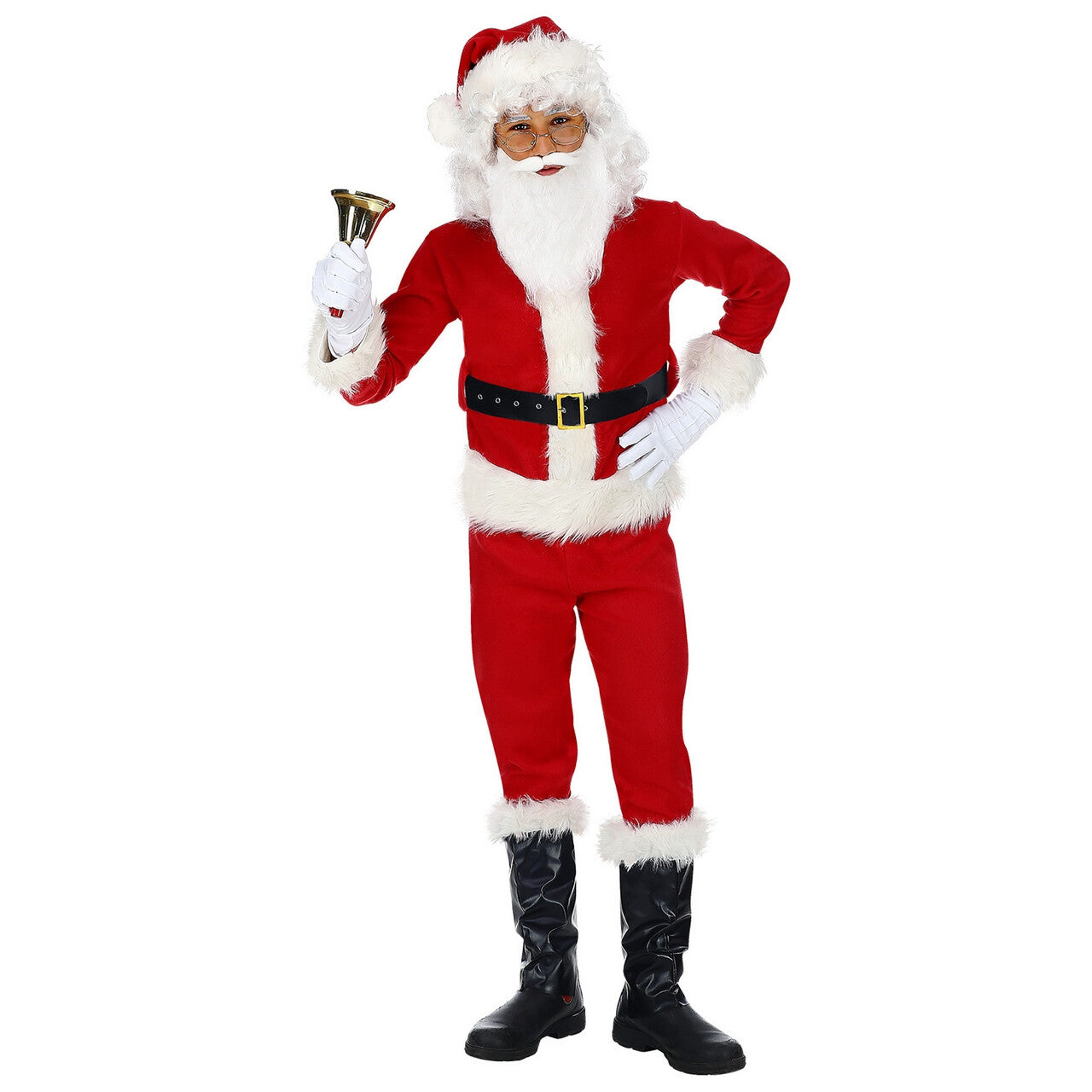 Op deze afbeelding zie je een Kostuums, van het merk Widmann. O Denneboom Kerstman Kind Kostuum