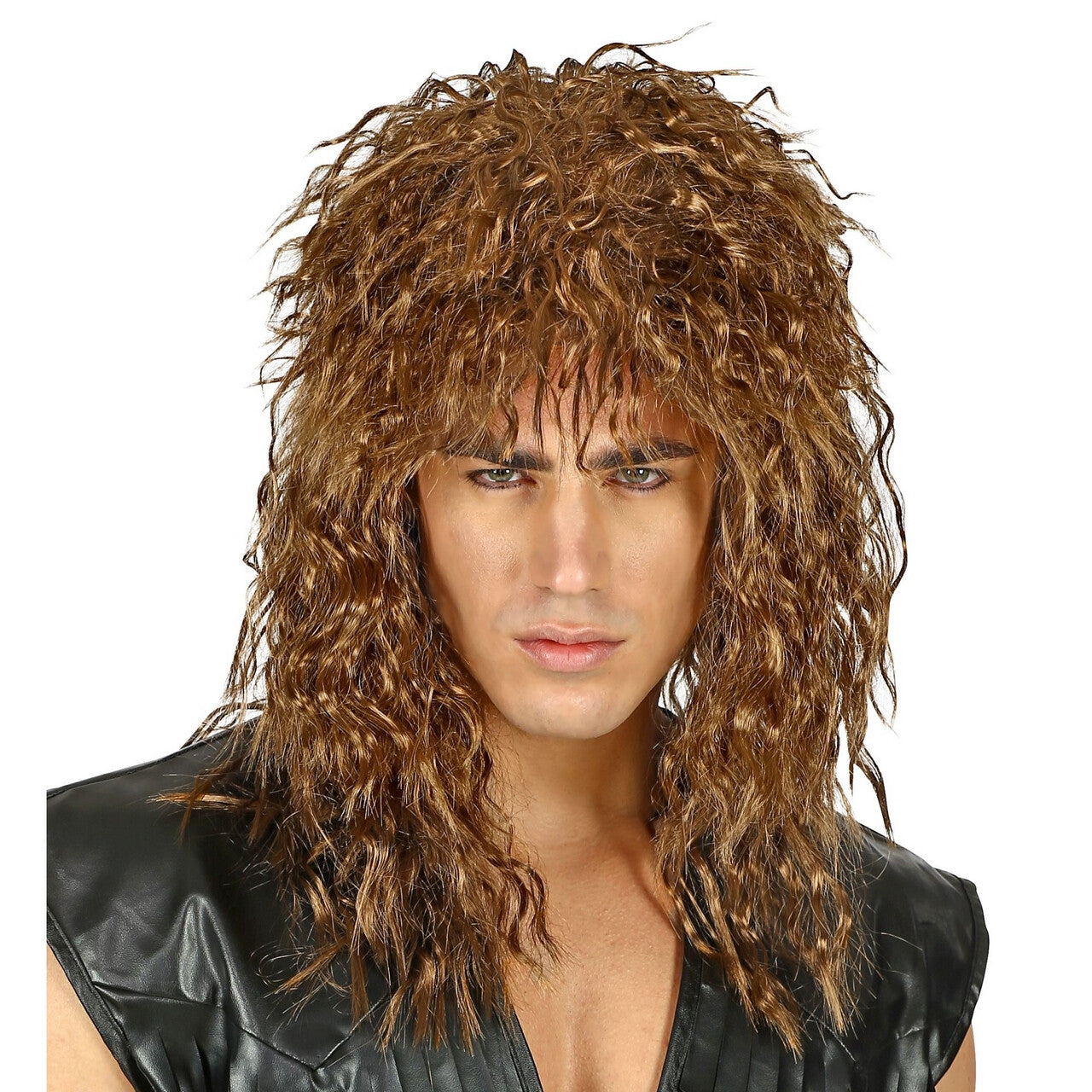 Op deze afbeelding zie je een Accessoires, van het merk Widmann. Pruik 80s Rockband Whitesnake