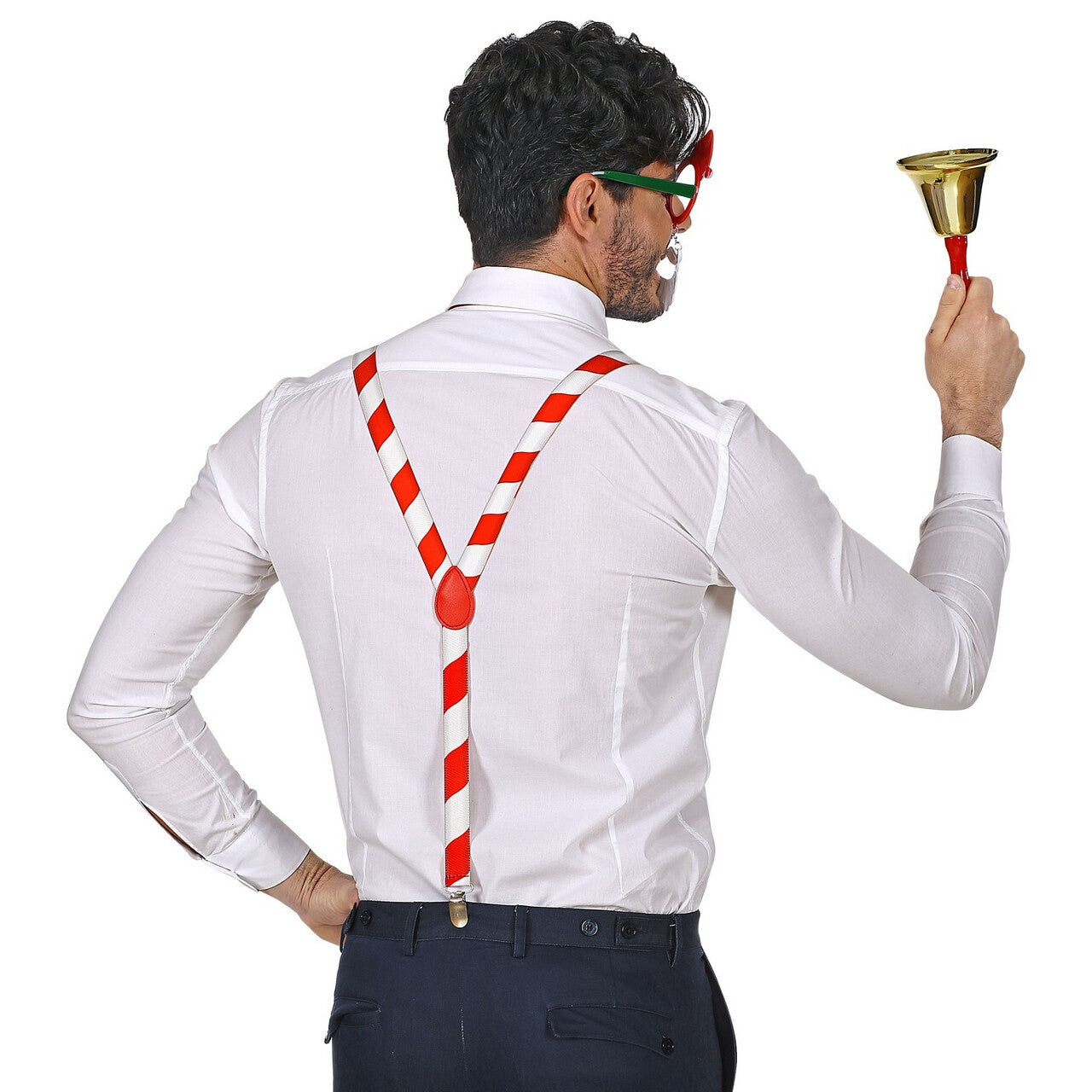 Op deze afbeelding zie je een Accessoires, van het merk Widmann. Grappige Zuurstok Kerstman Set