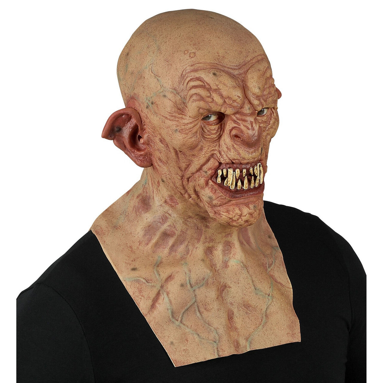 Op deze afbeelding zie je een Accessoires, van het merk Widmann. Masker Puntoor Zombie Met Nek En Borst