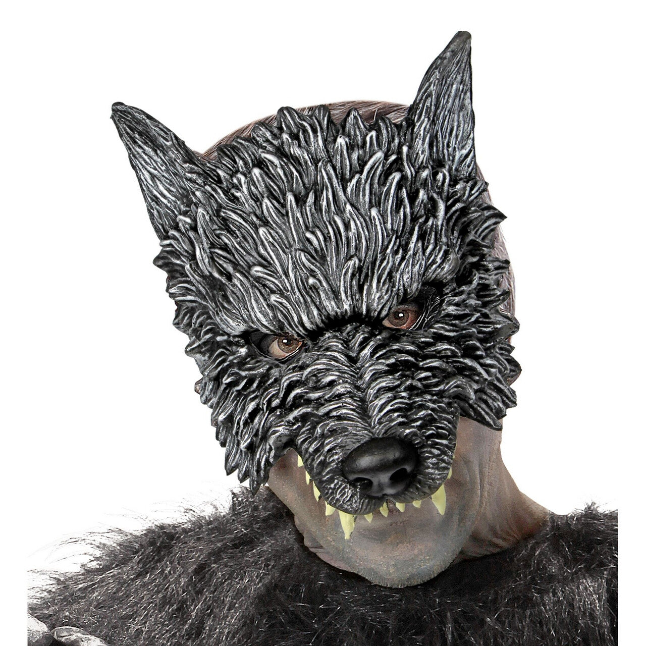 Op deze afbeelding zie je een Accessoires, van het merk Widmann. Masker Grote Boze Wolf Midas