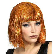 Op deze afbeelding zie je een Accessoires, van het merk Widmann. Bob Pruik Vegas Glitter Goud