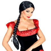Op deze afbeelding zie je een Accessoires, van het merk Widmann. Pruik Senorita Manuela
