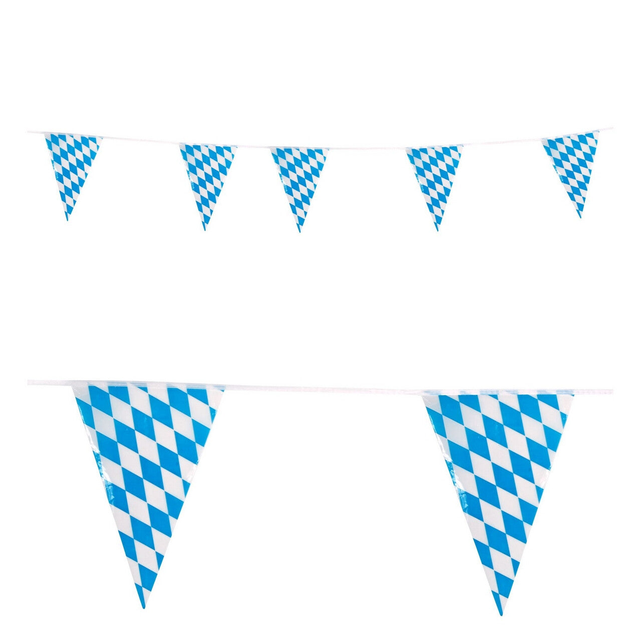 Op deze afbeelding zie je een Decoratie, van het merk Widmann. Beierse Vlaggenlijn Oktoberfest 10 Meter
