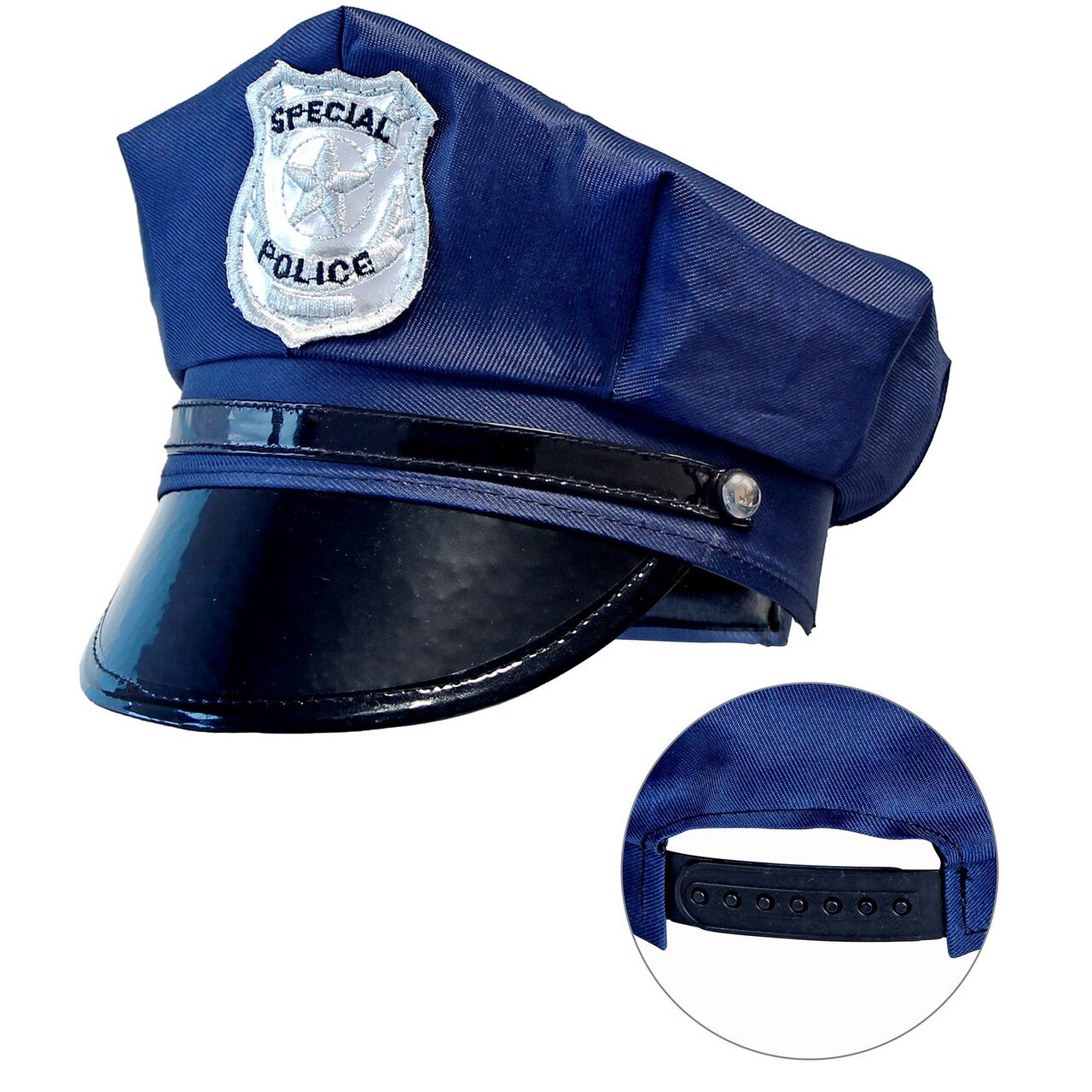 Op deze afbeelding zie je een Accessoires, van het merk Widmann. Verstelbare Politiepet Agenten Korps