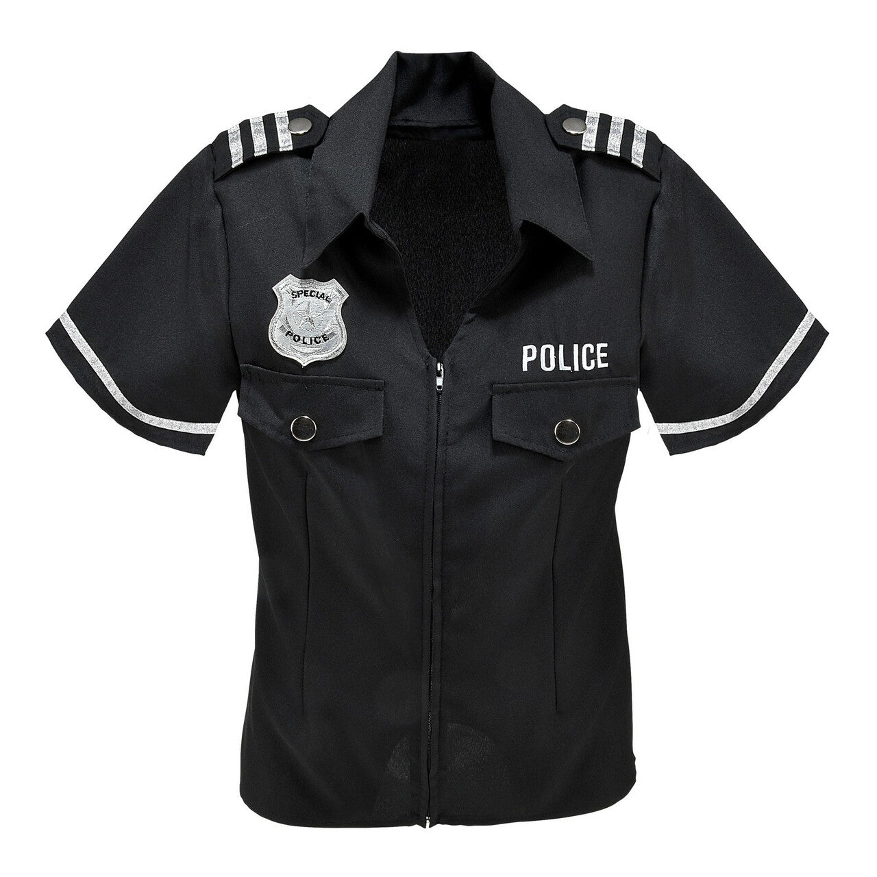 Op deze afbeelding zie je een Kostuums, van het merk Widmann. Uniform Shirt Politie Agente Vrouw