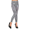 Harlekijn Legging Zwart Witte Ruit