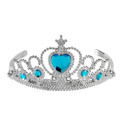 Op deze afbeelding zie je een Accessoires, van het merk Widmann. Zilveren Tiara Met Turquoise Steentjes Prinses