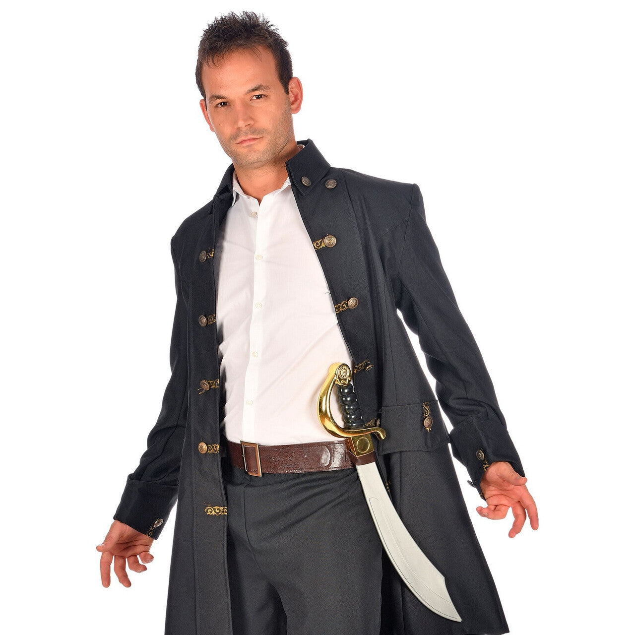 Op deze afbeelding zie je een Accessoires, van het merk Widmann. Bruine Riem Met 4 Lussen Voor Wapens