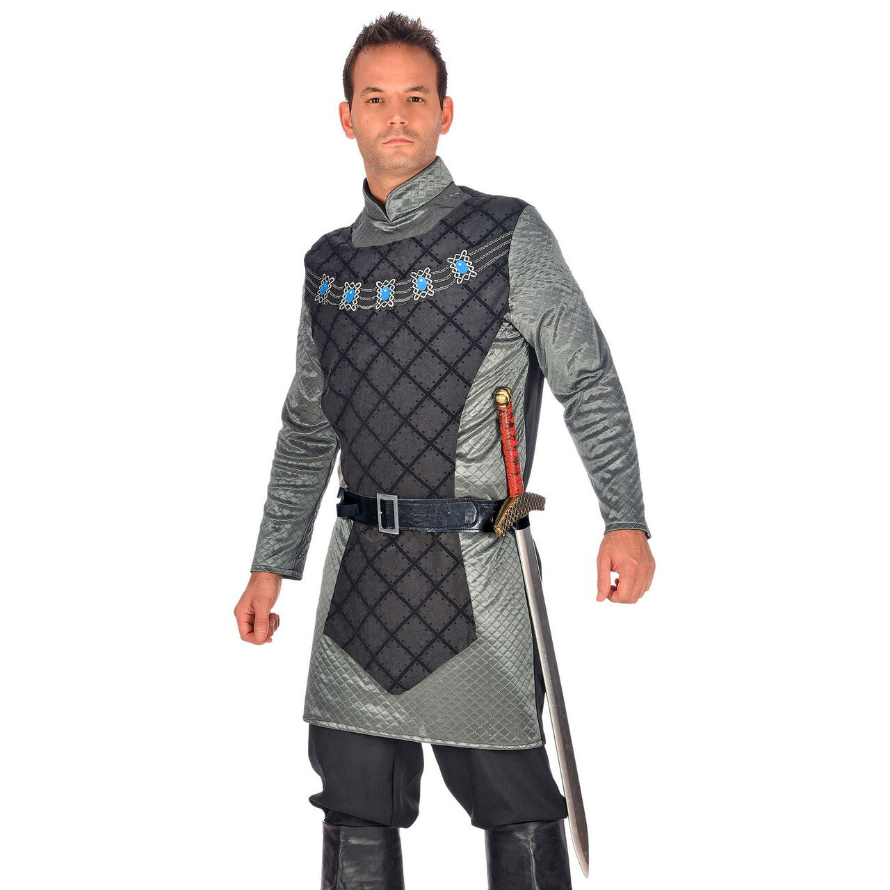 Op deze afbeelding zie je een Accessoires, van het merk Widmann. Zwarte Riem Met 4 Lussen Voor Wapens