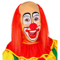 Kale Schedel Met Lang Rood Haar Clown