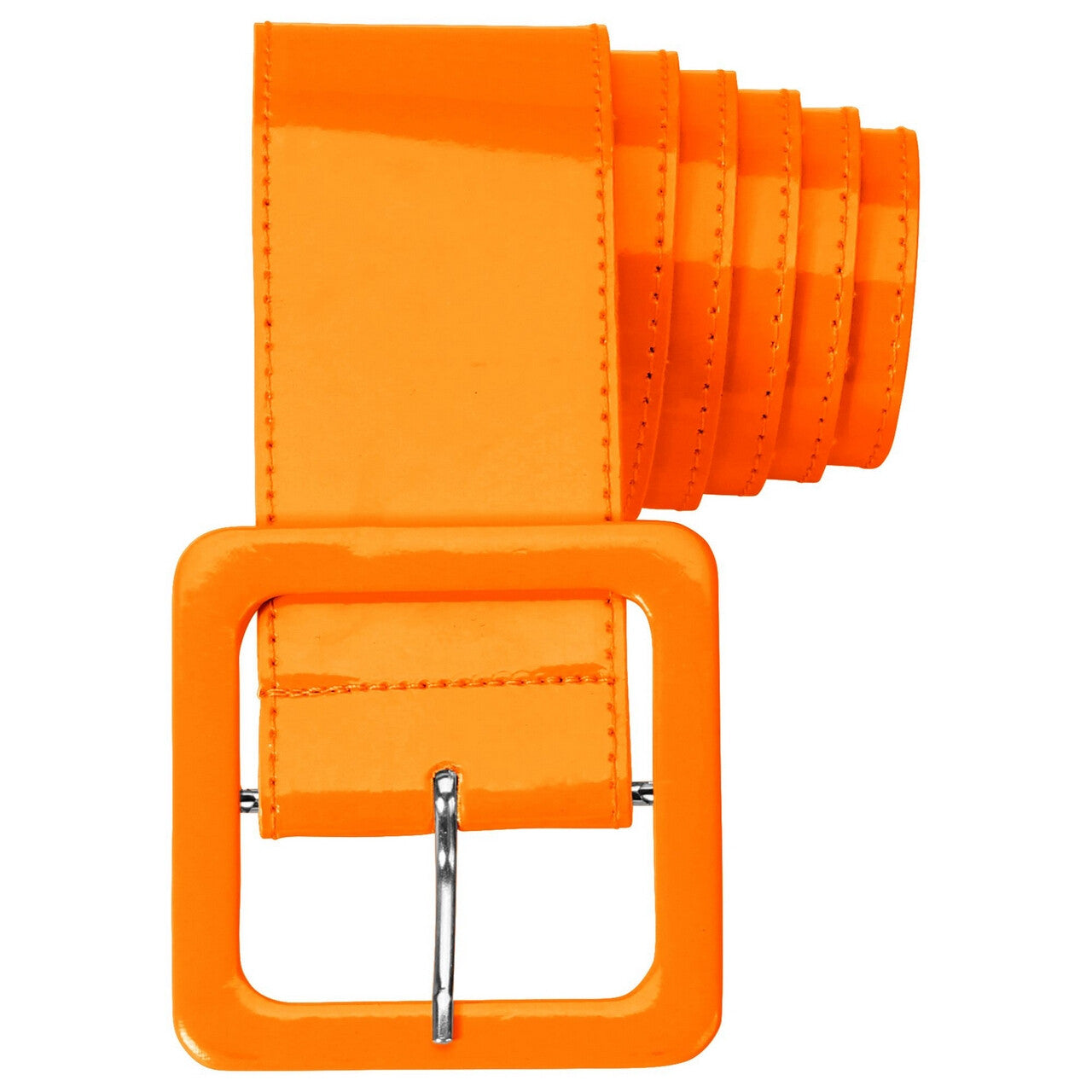 Op deze afbeelding zie je een Accessoires, van het merk Widmann. Neon Oranje Riem Vinyl