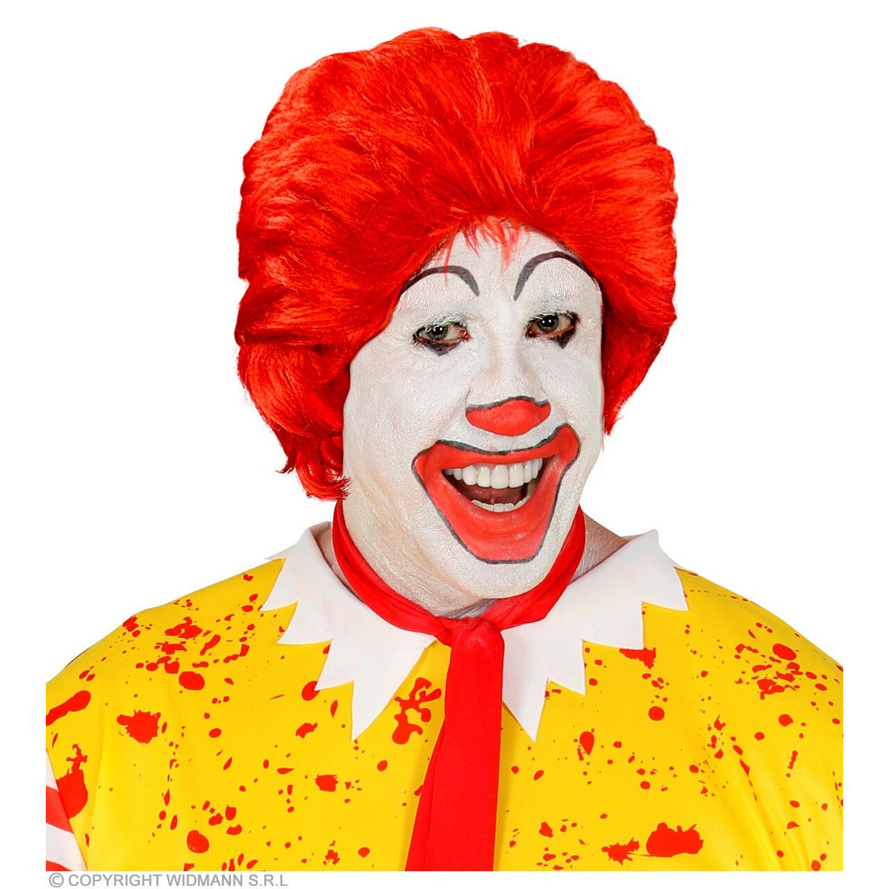 Op deze afbeelding zie je een Accessoires, van het merk Widmann. Eetgrage Junkfood Clown Ronald