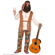 Op deze afbeelding zie je een Kostuums, van het merk Widmann. Imagine All The Hippies Lenny Man Kostuum