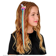 Op deze afbeelding zie je een Accessoires, van het merk Widmann. Hair Extension My Little Eenhoorn