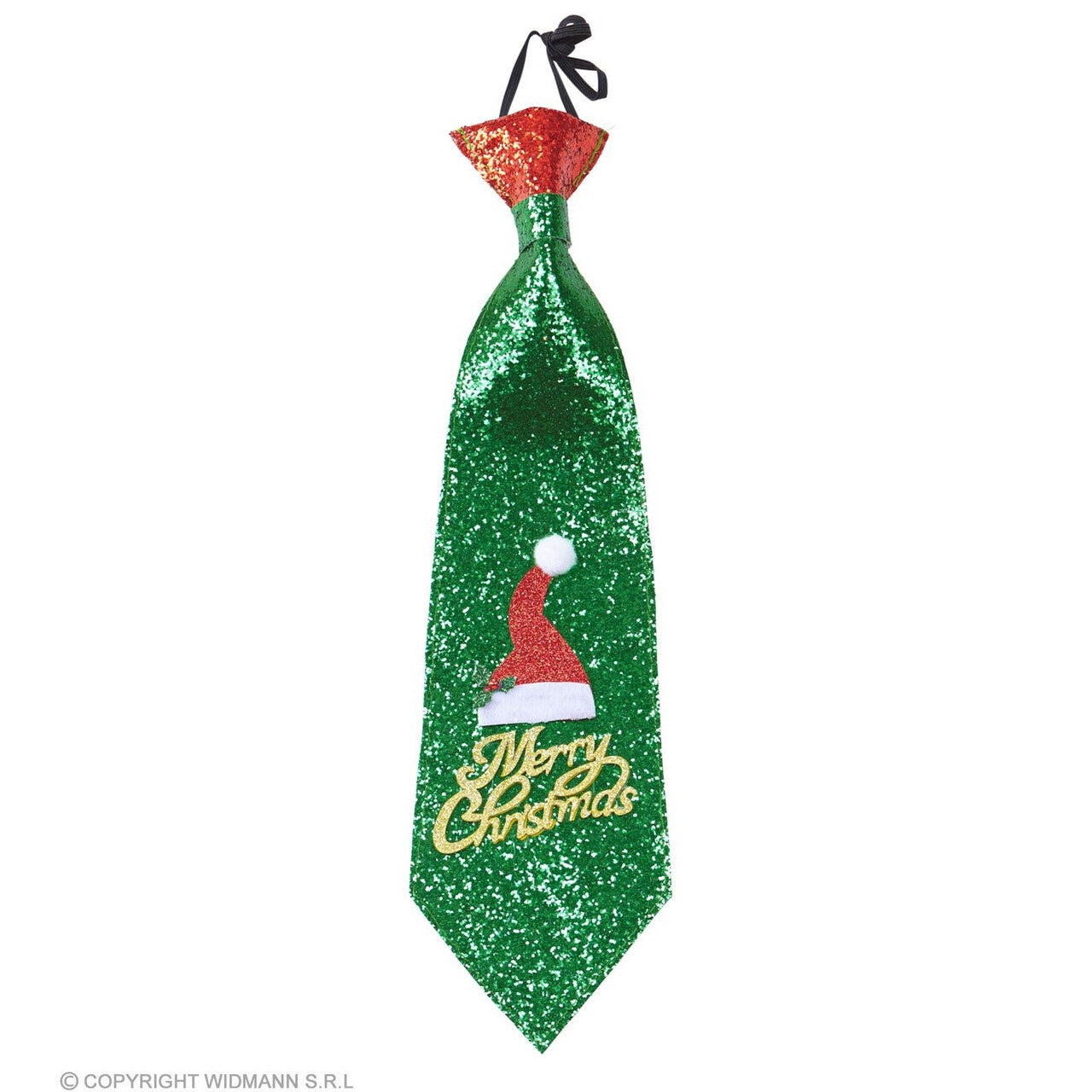 Op deze afbeelding zie je een Accessoires, van het merk Widmann. Shiny Xmas Stropdas Groen