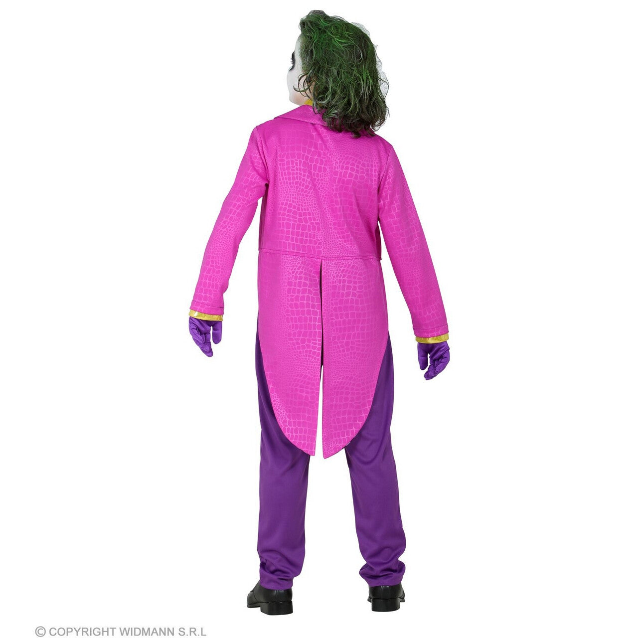 Op deze afbeelding zie je een Kostuums, van het merk Widmann. Ondeugende Joker Junior Jongen Kostuum