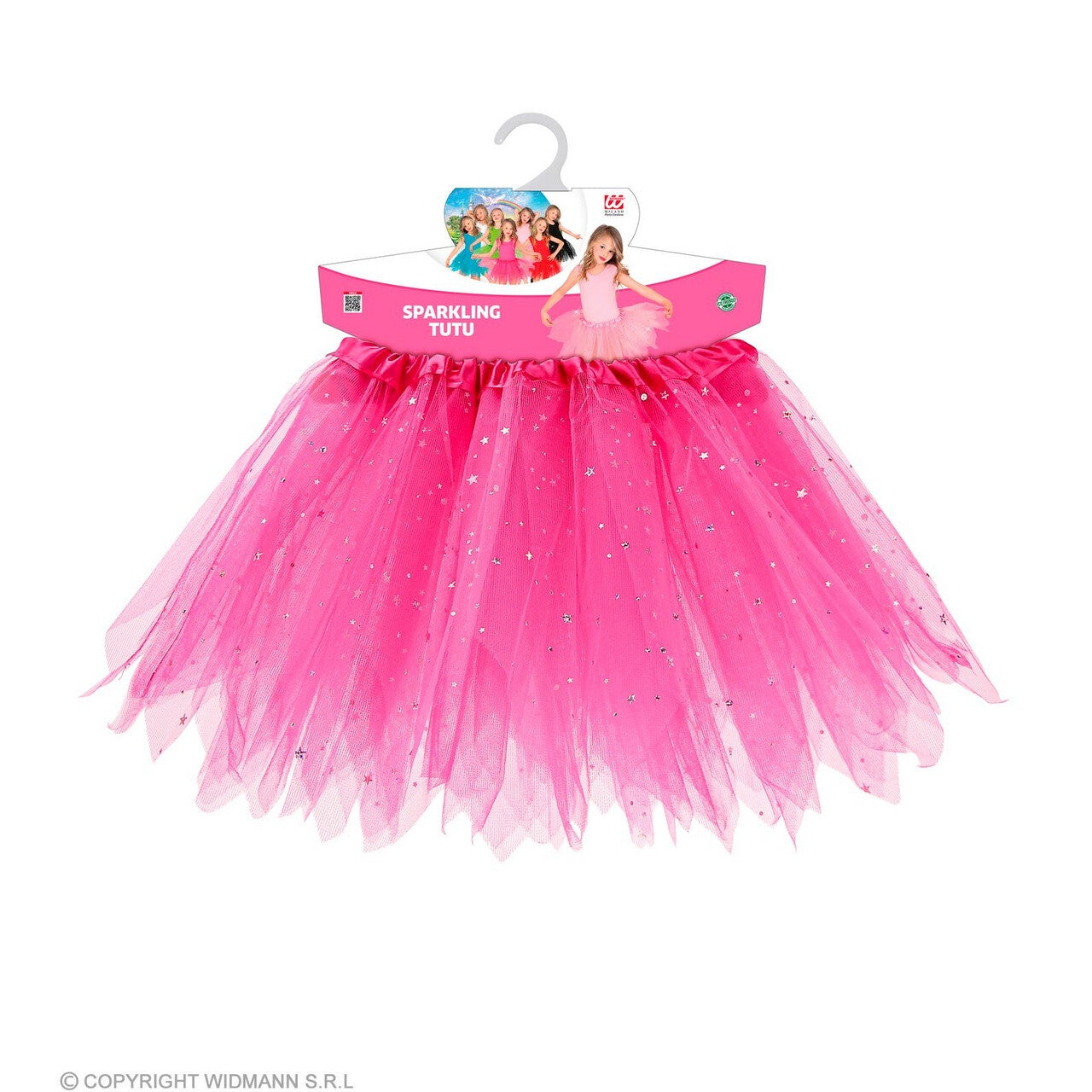 Op deze afbeelding zie je een Kostuums, van het merk Widmann. Ballet Prinses Rosa Tutu 30 Centimeter Roze Meisje