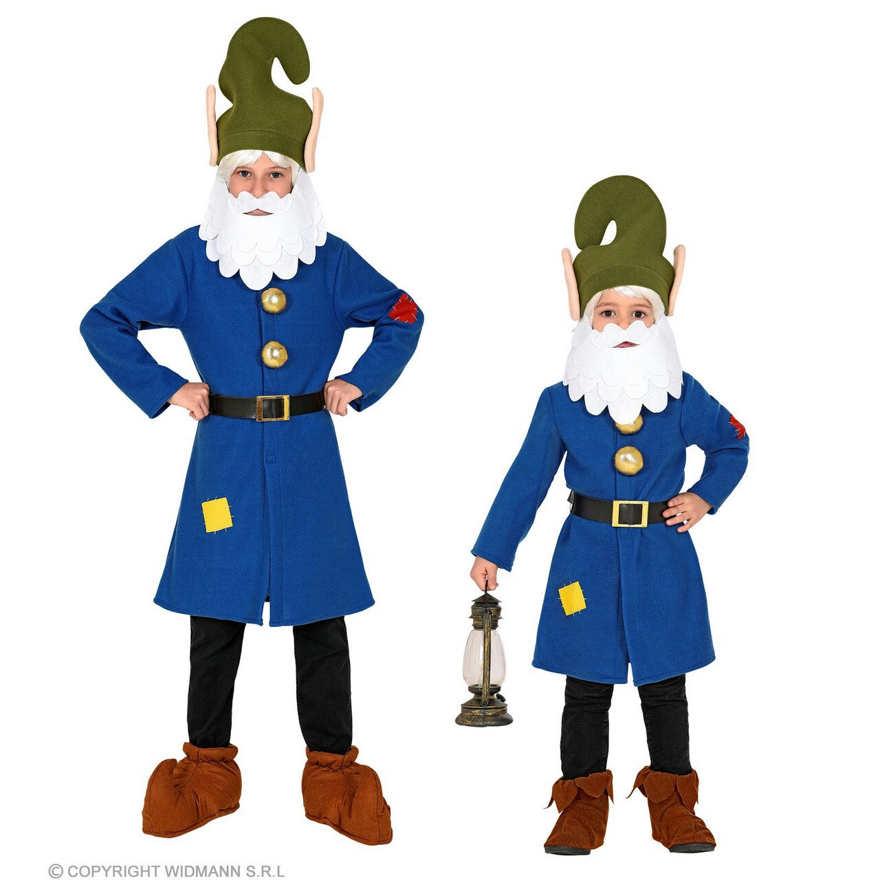 Op deze afbeelding zie je een Kostuums, van het merk Widmann. Altijd Bezige Mijn Kabouter Sneezy Jongen Kostuum