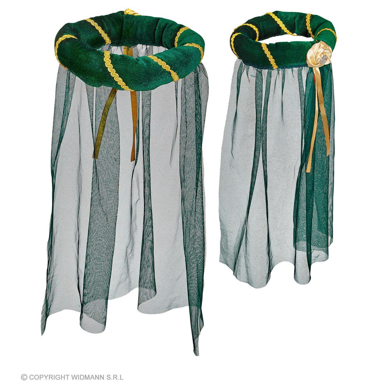 Op deze afbeelding zie je een Accessoires, van het merk Widmann. Middeleeuwse Dame Van Adel Hoofdband Met Sluier