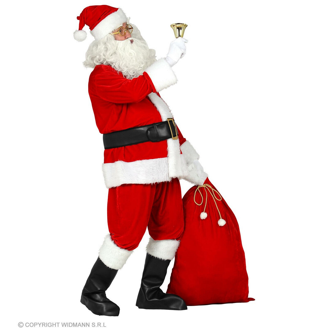 Op deze afbeelding zie je een Kostuums, van het merk Widmann. De Enige Echte Professionele Kerstman Compleet Kostuum