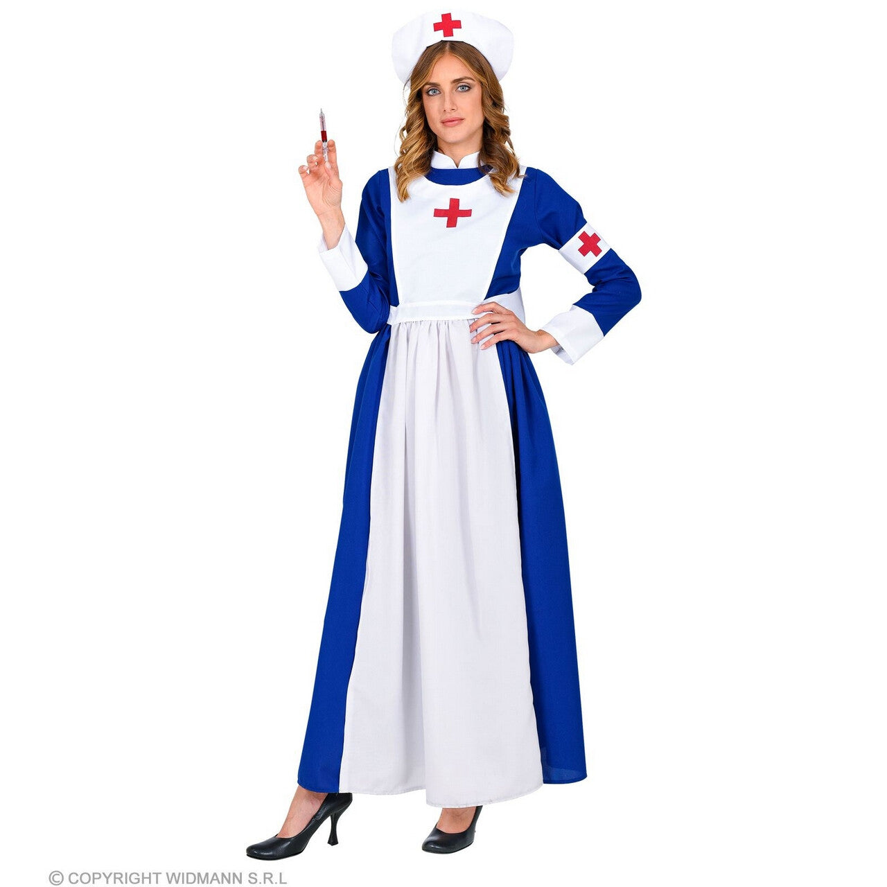 Op deze afbeelding zie je een Kostuums, van het merk Widmann. Traditionele Verpleegster Vrouw Kostuum