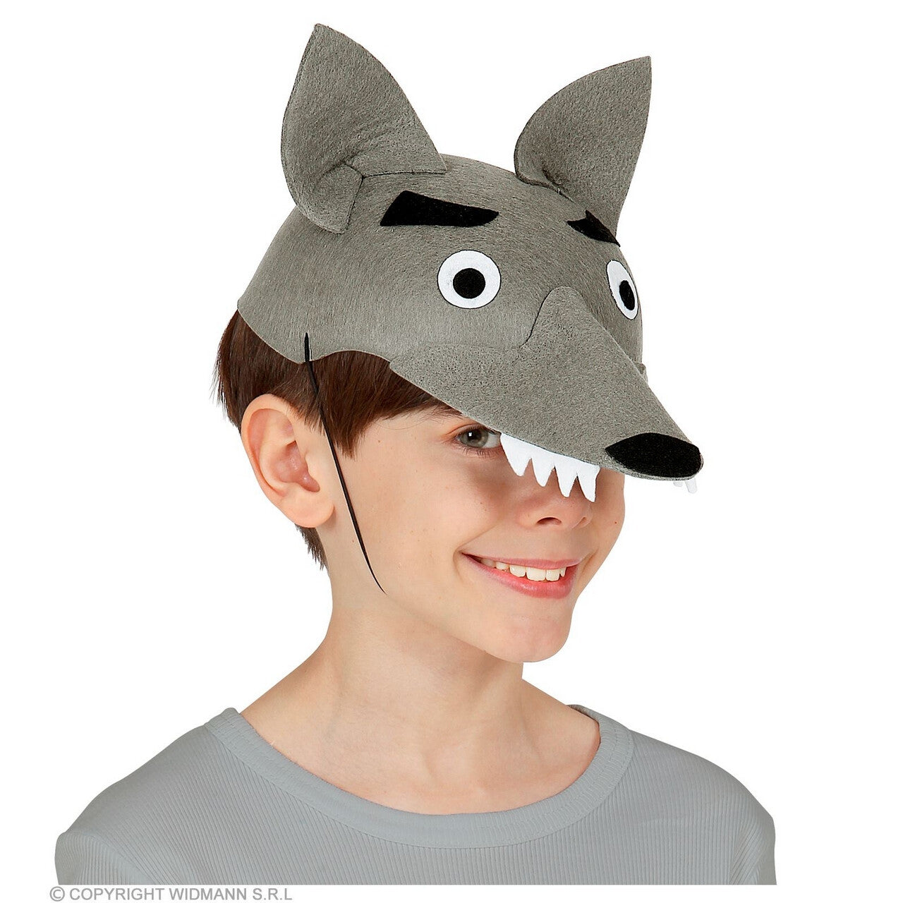 Op deze afbeelding zie je een Accessoires, van het merk Widmann. Grijze Boze Wolf Kind