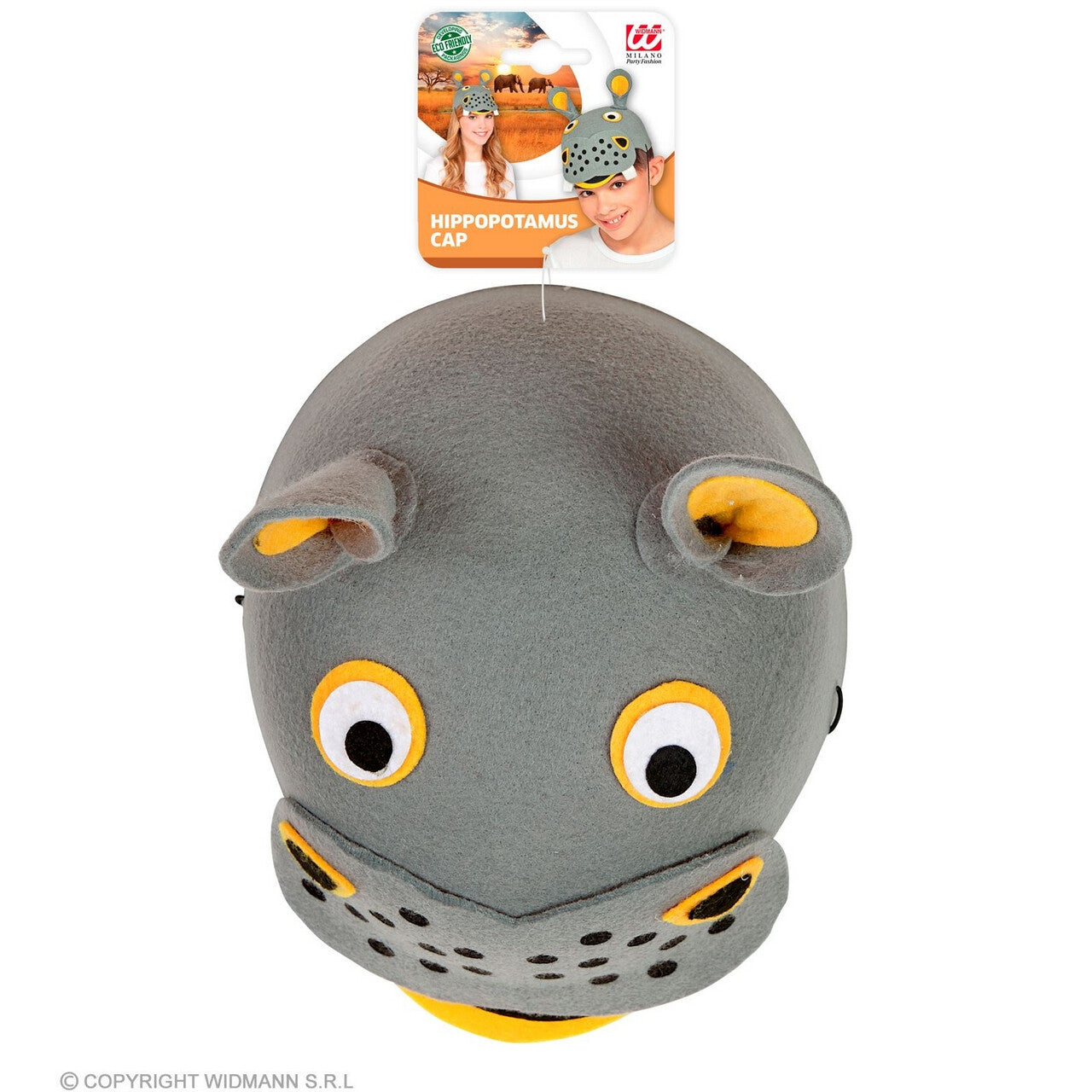Op deze afbeelding zie je een Accessoires, van het merk Widmann. Nelson Het Nijlpaard Op Je Hoofd