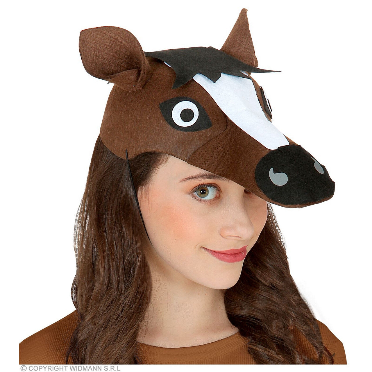 Op deze afbeelding zie je een Accessoires, van het merk Widmann. Hop Hop In Galop Paard Op Je Hoofd