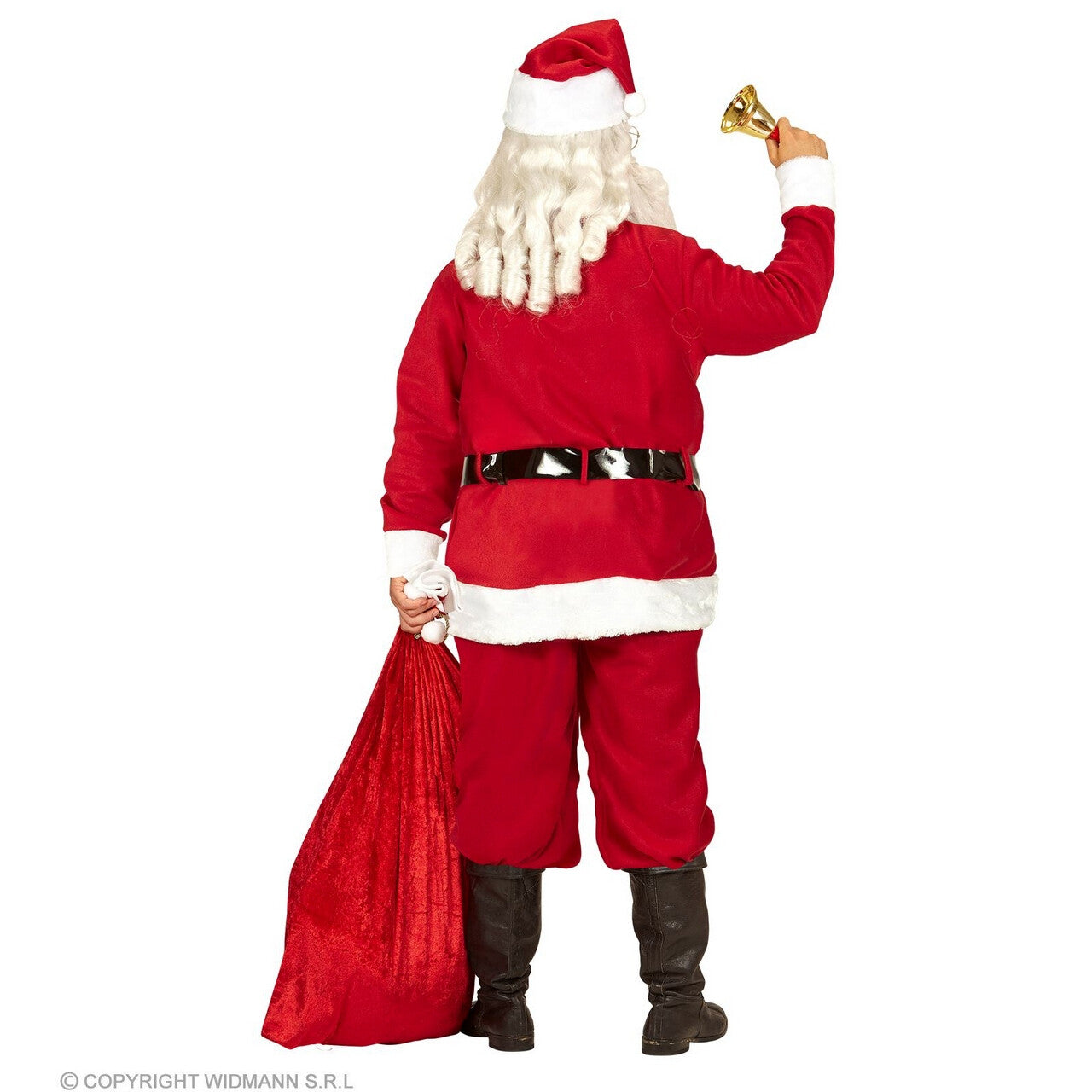 Op deze afbeelding zie je een Kostuums, van het merk Widmann. Altijd Vrolijke Kerstman Kostuum