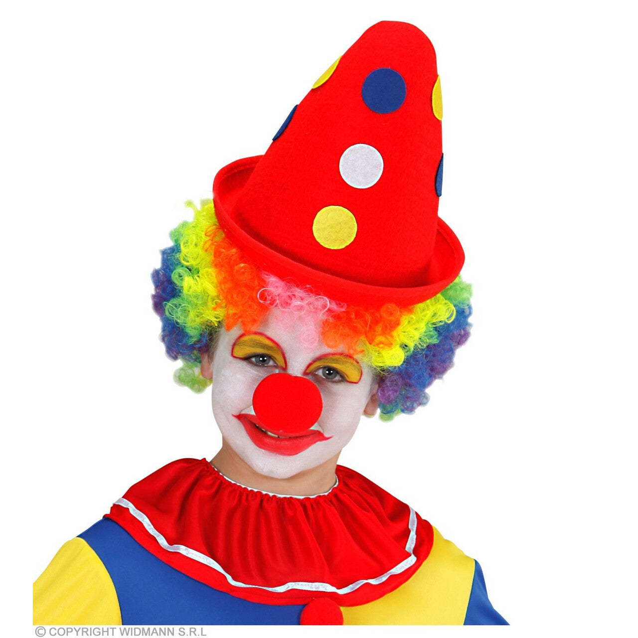 Op deze afbeelding zie je een Accessoires, van het merk Widmann. Hoed Noppie De Clown Rood