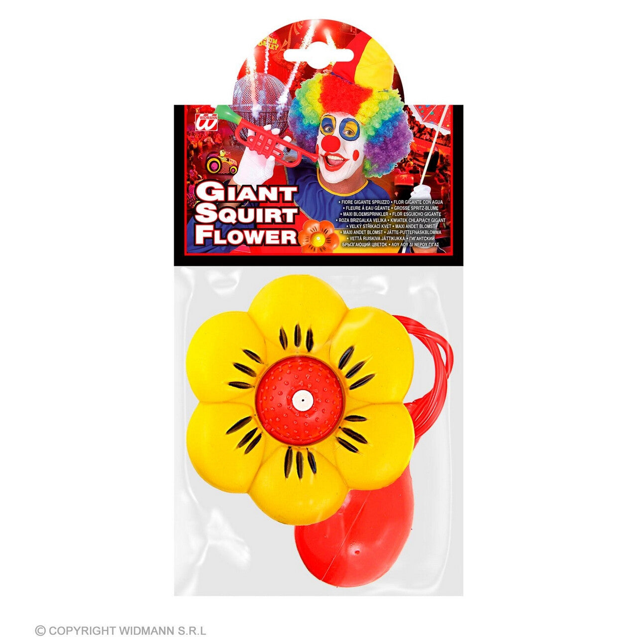 Op deze afbeelding zie je een Accessoires, van het merk Widmann. Geinige Spuitende Bloem Geel